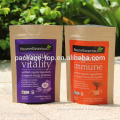 brown paper organic chia seed packaging bag